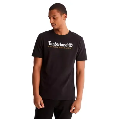 Timberland Tb0A27J8 Wwes Ss Front Graphic Siyah Erkek T-Shirt - 1