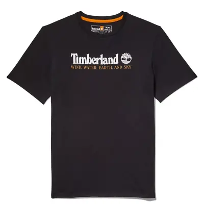 Timberland Tb0A27J8 Wwes Ss Front Graphic Siyah Erkek T-Shirt - 5