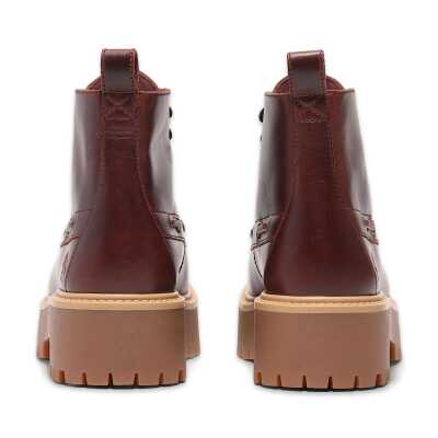 Timberland Tb0A27Yz Stone Street Mid Lace Up Boot Bordo Kadın Bot - 4