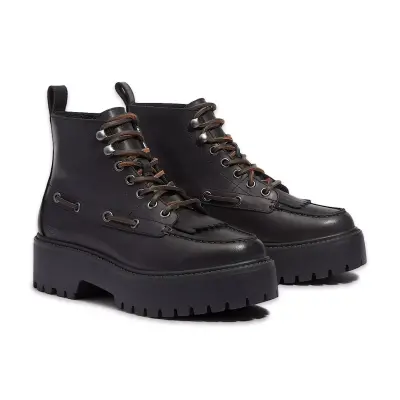 Timberland Tb0A27Yz Stone Street Mid Lace Up Boot Siyah Kadın Bot - 1