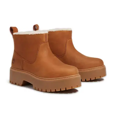 Timberland Tb0A283G Stone Street Mid Warm Lined Boot Kahverengi Kadın Bot - Timberland (1)