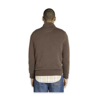 Timberland Tb0A2Bmx Williams River Cotton Yd 1/4 Zip Sweater Kahverengi Erkek Sweatshirt - 2