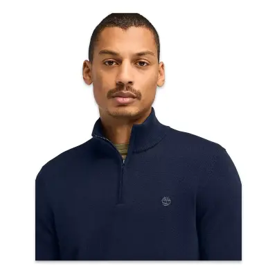 Timberland Tb0A2Bmx Williams River Cotton Yd 1/4 Zip Sweater Lacivert Erkek Sweatshirt - 3