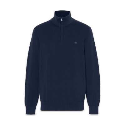 Timberland Tb0A2Bmx Williams River Cotton Yd 1/4 Zip Sweater Lacivert Erkek Sweatshirt - 5