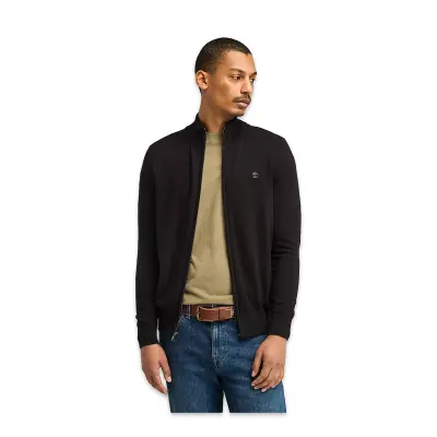 Timberland Tb0A2Bmz Williams River Cotton Yd Full Zip Sweate Siyah Erkek Ceket 