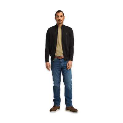 Timberland Tb0A2Bmz Williams River Cotton Yd Full Zip Sweate Siyah Erkek Ceket - 5