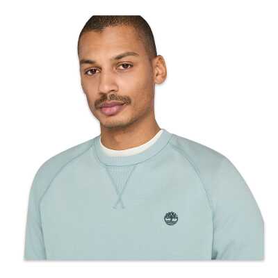 Timberland Tb0A2Bnk Ls Exeter River Basic Brushed Açık Mavi Erkek Sweatshirt - 4
