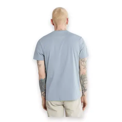 Timberland Tb0A2Bpr Dunstan River Sleeve Tee Açık Mavi Erkek T-Shirt - 4