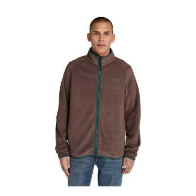 Timberland Tb0A2Q7C Polartec 100 Full Zip Fleece Ceket Kahverengi Erkek Ceket - 1