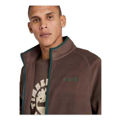 Timberland Tb0A2Q7C Polartec 100 Full Zip Fleece Ceket Kahverengi Erkek Ceket - 4
