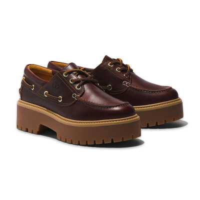 Timberland Tb0A2Qdm Stone Street Boat Shoe Bordo Kadın Ayakkabı - Timberland