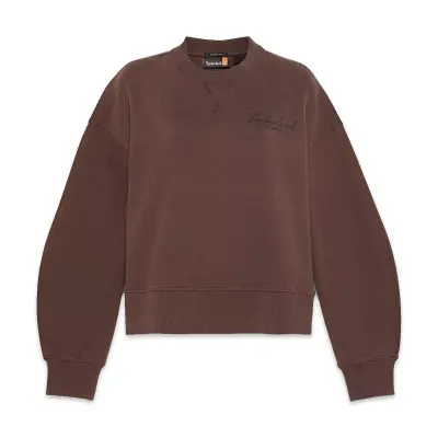 Timberland Tb0A41Zb Lush Comfort Crew Sweat Kahverengi Kadın Sweatshirt - 4