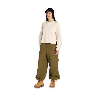 Timberland Tb0A41Zb Lush Comfort Crew Sweat Krem Kadın Sweatshirt - 2