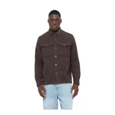 Timberland Tb0A44Tn Corduroy Collar Utility Over Gömlek Kahverengi Erkek Gömlek - 1