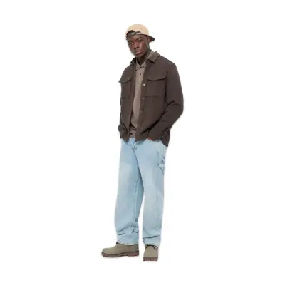 Timberland Tb0A44Tn Corduroy Collar Utility Over Gömlek Kahverengi Erkek Gömlek - 2