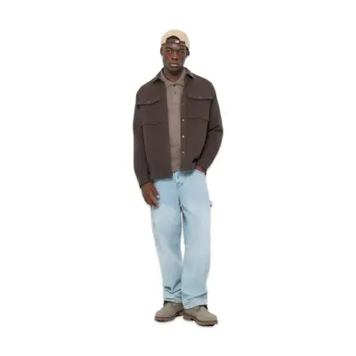 Timberland Tb0A44Tn Corduroy Collar Utility Over Gömlek Kahverengi Erkek Gömlek - 4