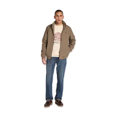 Timberland Tb0A5Mc7 Front Seasonal Tree Logo Graphic Crewnec Krem Erkek Sweatshirt - 3