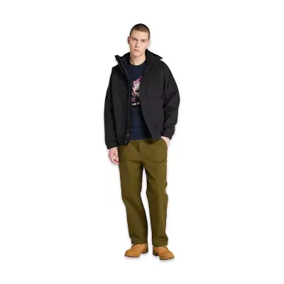 Timberland Tb0A5Mka Front Seasonal Tree Logo Graphic Tee Lacivert Erkek T-Shirt - 3