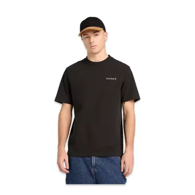 Timberland Tb0A5Mky Lake House Back Graphic Tee Siyah Unisex T-Shirt - 3