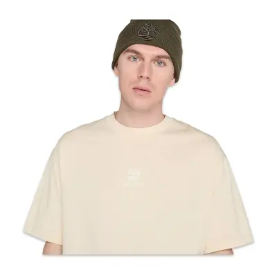 Timberland Tb0A5Mnt Hampthon Tonal Stack Logo Tee Krem Erkek T-Shirt - 3