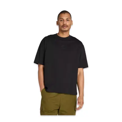 Timberland Tb0A5Mnt Hampthon Tonal Stack Logo Tee Siyah Erkek T-Shirt 