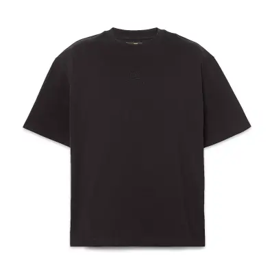 Timberland Tb0A5Mnt Hampthon Tonal Stack Logo Tee Siyah Erkek T-Shirt - 5
