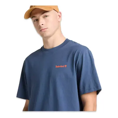 Timberland Tb0A5Mnv Magnet Back Graphic Tee Mavi Erkek T-Shirt - 4