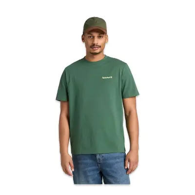 Timberland Tb0A5Mnv Magnet Back Graphic Tee Yeşil Erkek T-Shirt 