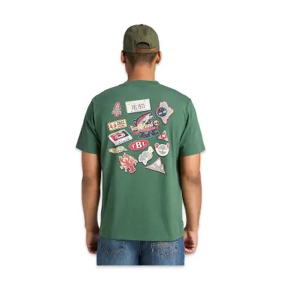 Timberland Tb0A5Mnv Magnet Back Graphic Tee Yeşil Erkek T-Shirt - Timberland (1)