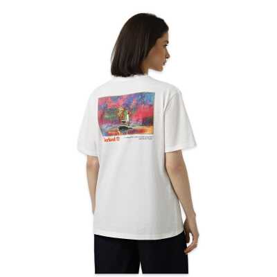 Timberland Tb0A5Mpg Fishing Photo Back Garphic Tee Beyaz Unisex T-Shirt - 4