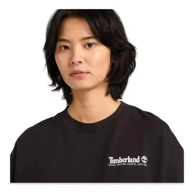 Timberland Tb0A5Mqr Outdoor Photo Back Graphic Tee Siyah Unisex T-Shirt - 4