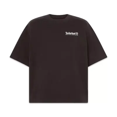 Timberland Tb0A5Mqr Outdoor Photo Back Graphic Tee Siyah Unisex T-Shirt - 5