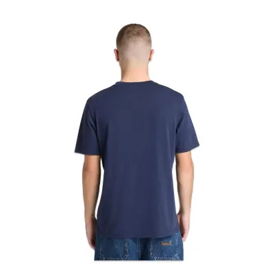 Timberland Tb0A5Mvr Tree Logo Lake House Graphic Tee Lacivert Erkek T-Shirt - Timberland (1)