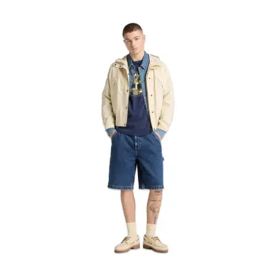 Timberland Tb0A5Mvr Tree Logo Lake House Graphic Tee Lacivert Erkek T-Shirt - 3