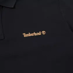 Timberland Tb0A5Pgc Ss Small Logo Print Polo Siyah Erkek T-Shirt - 4
