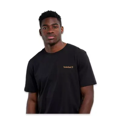 Timberland Tb0A5Qqt Small Linear Logo Print Tee Siyah Erkek T-Shirt - 4