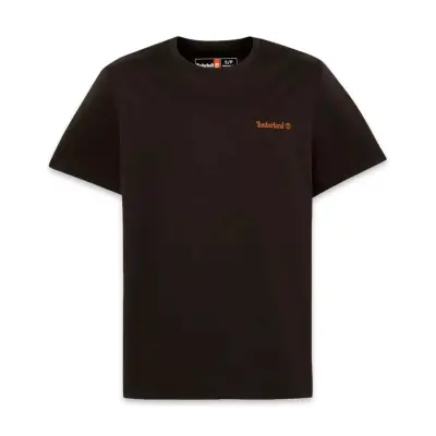 Timberland Tb0A5Qqt Small Linear Logo Print Tee Siyah Erkek T-Shirt - 5
