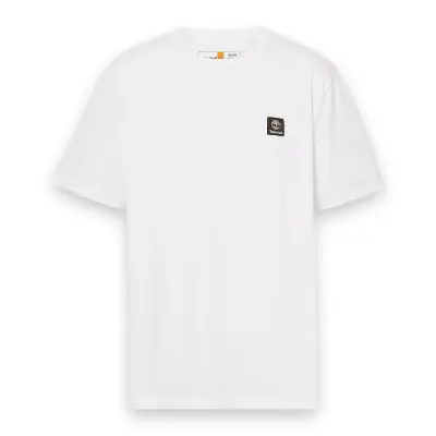 Timberland Tb0A5Rce Sleeve Woven Badge Tee Beyaz Unisex T-Shirt - 5