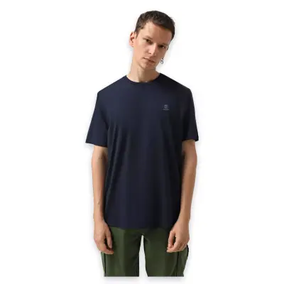 Timberland Tb0A5Rce Sleeve Woven Badge Tee Lacivert Unisex T-Shirt - 1