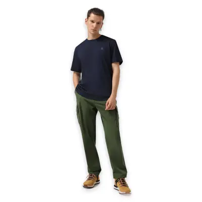 Timberland Tb0A5Rce Sleeve Woven Badge Tee Lacivert Unisex T-Shirt - 2