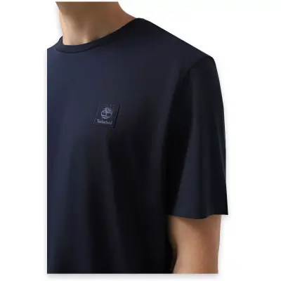 Timberland Tb0A5Rce Sleeve Woven Badge Tee Lacivert Unisex T-Shirt - 4