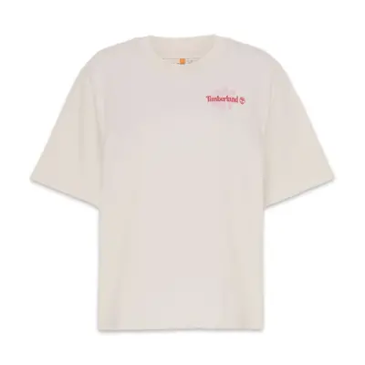 Timberland Tb0A5Rxm Graphic Sleeve Tee Beyaz Kadın T-Shirt - 5