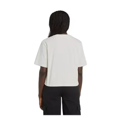 Timberland Tb0A5Rzx Stack Logo -Sleeve Tee Beyaz Kadın T-Shirt - Timberland (1)