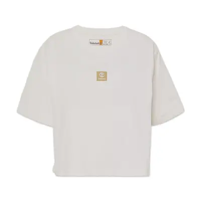 Timberland Tb0A5Rzx Stack Logo -Sleeve Tee Beyaz Kadın T-Shirt - 5