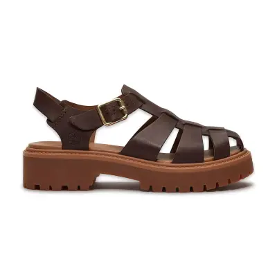 Timberland Tb0A5S65 Stone Street Fisherman Sandal Kahverengi Kadın Sandalet 