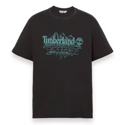 Timberland Tb0A5Ufu Sleeve Graphic Slub Siyah Erkek T-Shirt - 5