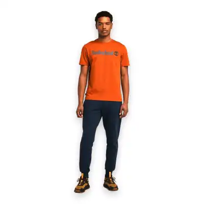 Timberland Tb0A5Upq Linear Logo Sleeve Turuncu Erkek T-Shirt - 4