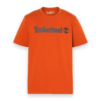 Timberland Tb0A5Upq Linear Logo Sleeve Turuncu Erkek T-Shirt - 5