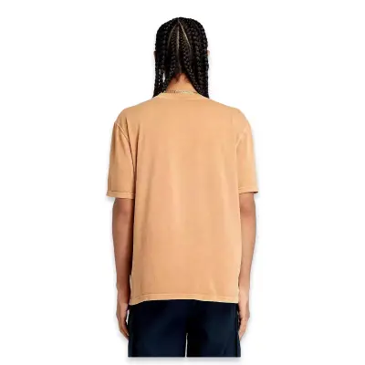 Timberland Tb0A5Vdh Garment Dye Chest Pocket Tee Kahverengi Erkek T-Shirt - 4