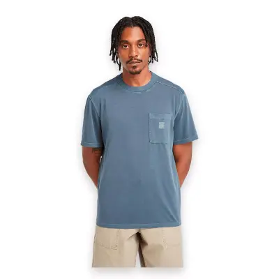 Timberland Tb0A5Vdh Garment Dye Chest Pocket Tee Lacivert Erkek T-Shirt - 3